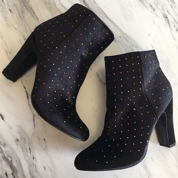 Shoes - 🍁 FERGALICIOUS RAINBOW EMBELLISHED 
Parade Bootie